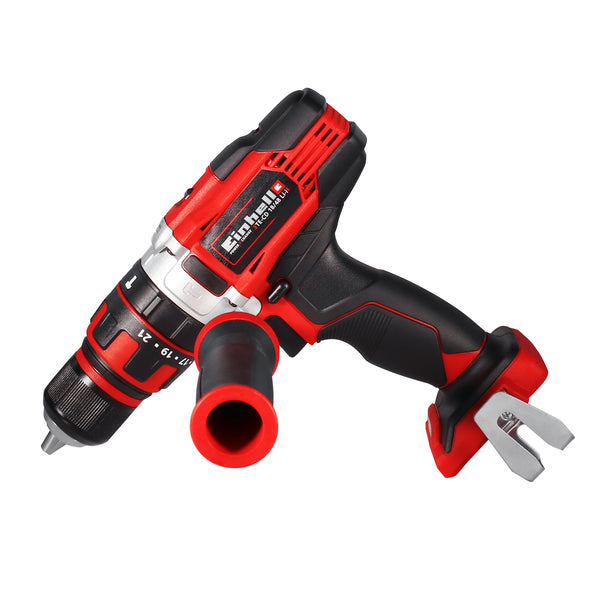 Furadeira e Parafusadeira de Impacto a Bateria Einhell com Punho Auxiliar 18V 1/2" TE-CD 18/48 Li-i Solo Bivolt